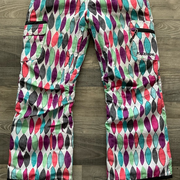 Boulder Gear Ravish Ski Snowboard Snow Pants Kid’s MEDIUM Multicolor Insulated - Picture 2 of 16